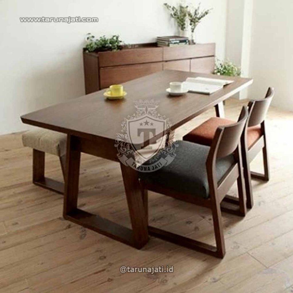 Meja Makan Jati Modern Minimalis 2023 - Tarunajati.com