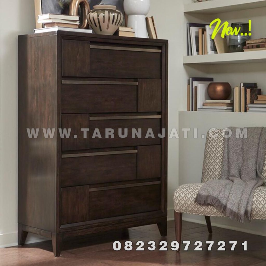 drawer minimalis jati model walton