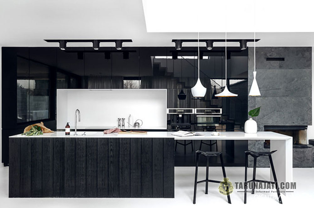 10 Ciri Rumah Minimalis yang Bergaya Modern Terbaru 13 dapur dengan ciri minimalis bergaya model cafe