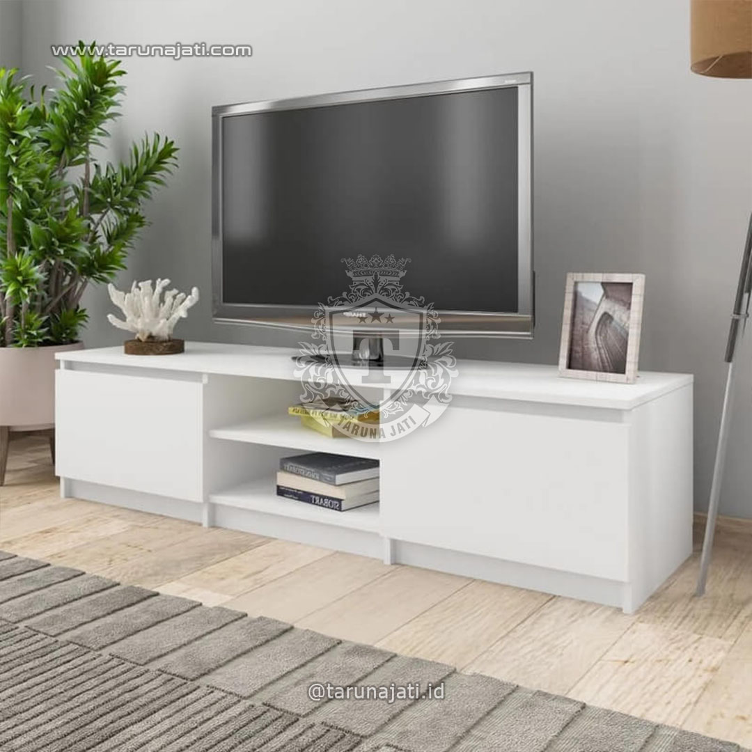 Bufet TV Minimalis Modern Warna Putih Kekinian Bufet TV Minimalis Modern Warna Putih Kekinian