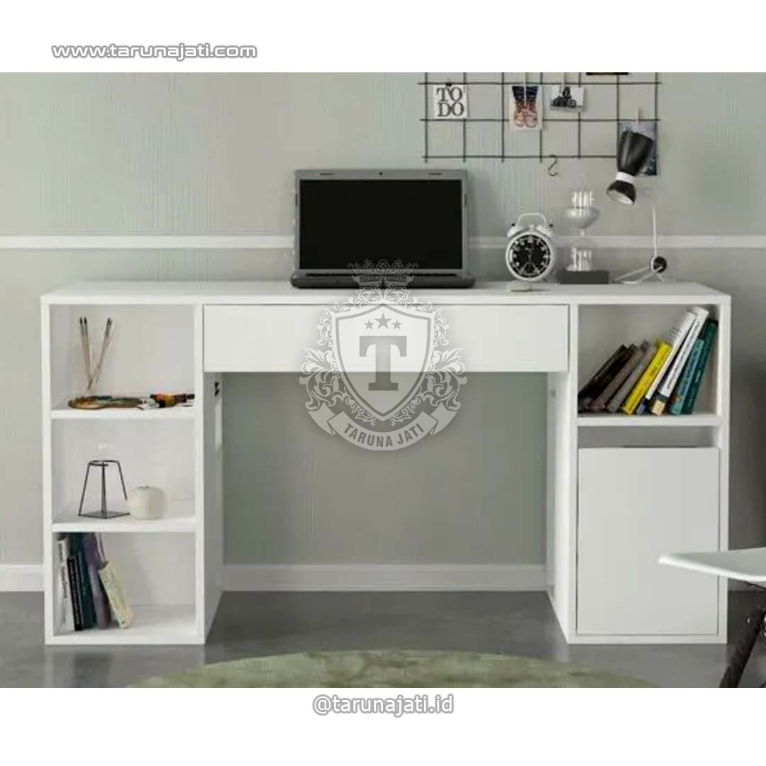 Model Meja Kerja Warna Putih Modern Model Meja Kerja Warna Putih Modern