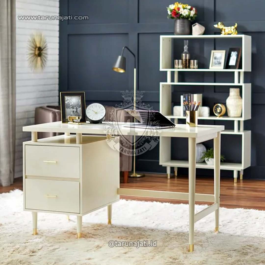 Meja Kerja 2 Laci Minimalis Modern Meja Kerja 2 Laci Minimalis Modern