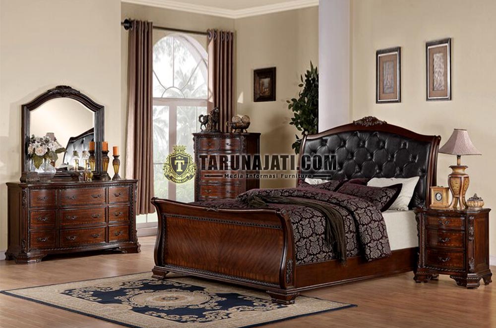 Set Kamar Tidur Mewah Kayu Jati 2