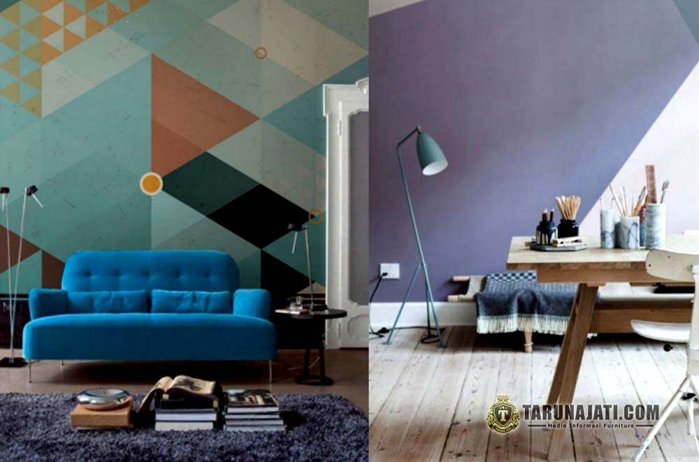 Ruangan dengan Motif Geometris Ruangan dengan Motif Geometris