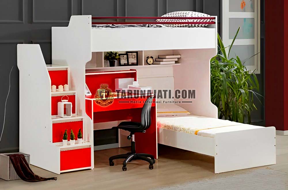 Tempat Tidur Tingkat Anak Multifungasi 3