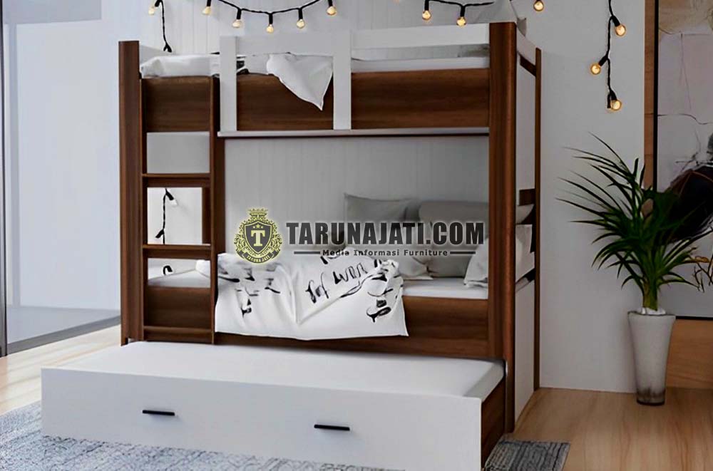 Tempat Tidur Tingkat Kayu Jati Mewah 3 Tempat Tidur Tingkat Kayu Jati Mewah 3