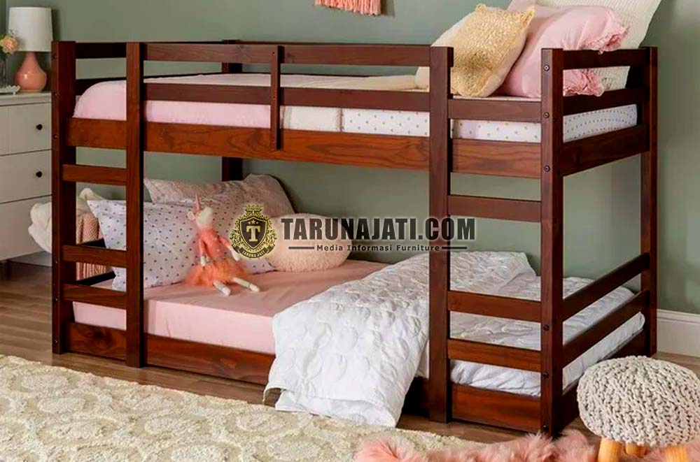Tempat Tidur Tingkat Model Kayu Jati 3