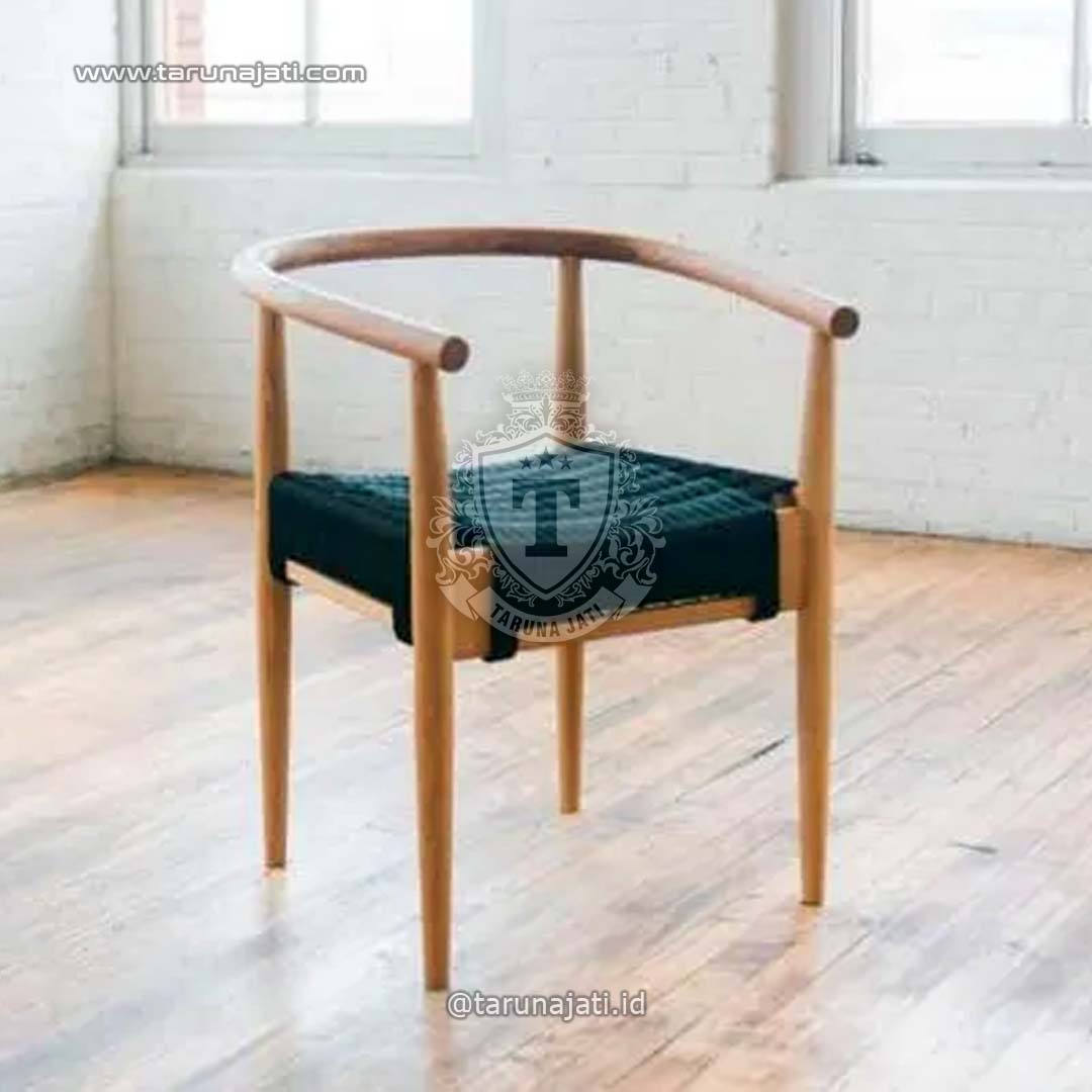 Kursi Cafe Modern Kayu Jati Dudukan Anyaman Tali Kursi Cafe Modern Kayu Jati Dudukan Anyaman Tali