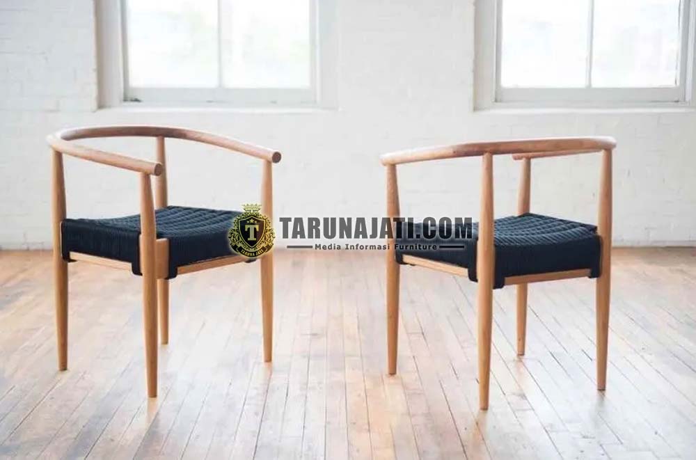Kursi Cafe Modern Kayu Jati Dudukan Anyaman Tali 3 Kursi Cafe Modern Kayu Jati Dudukan Anyaman Tali 3