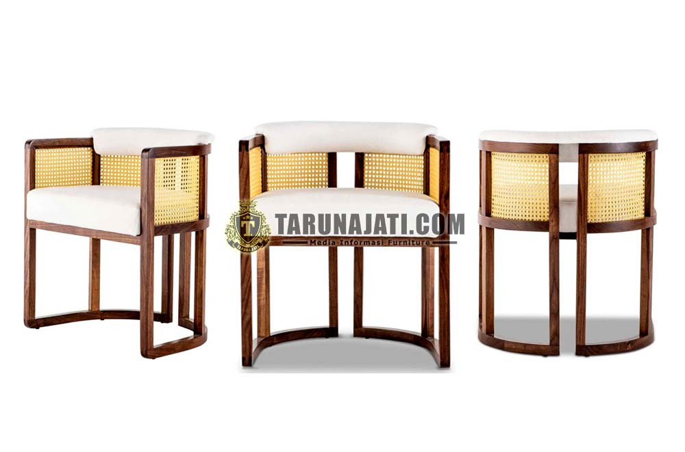 Kursi Cafe Rotan Kayu Jati Unik 3