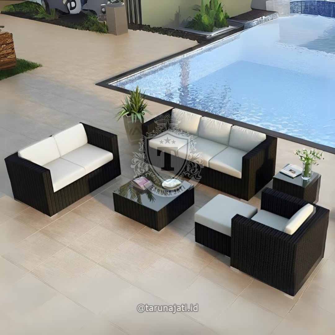 sofa rotan sintetis outdoor sofa rotan sintetis outdoor