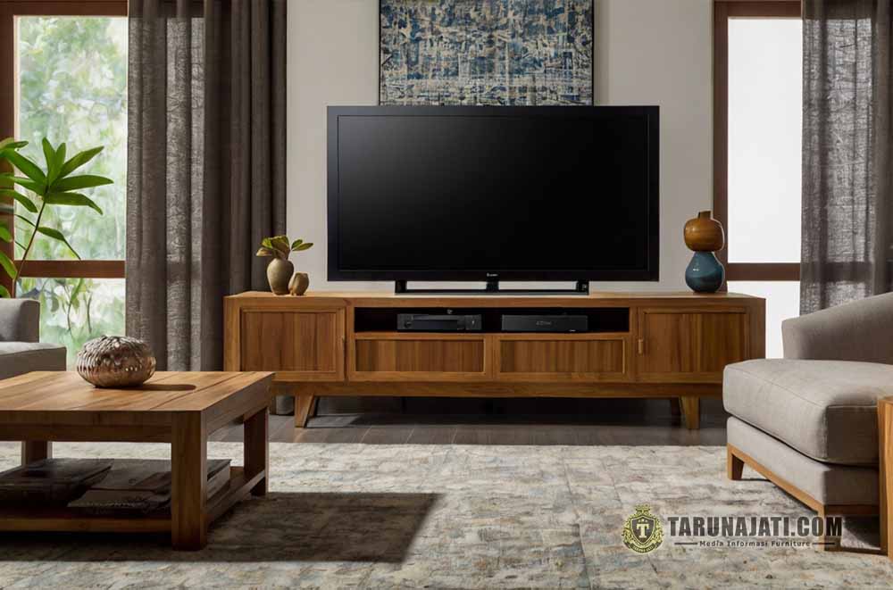 Keunggulan Meja TV Minimalis Kayu Jati Berkualitas 2 Keunggulan Meja TV Minimalis Kayu Jati Berkualitas 2